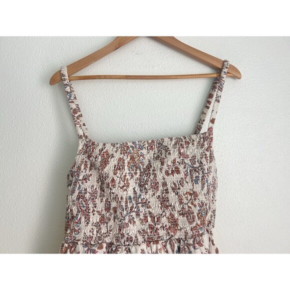 Old Navy Fit Flare Sleeveless Cotton-Poplin Smocked-Bodice Dress 2X Boho Beachy - Picture 5 of 9